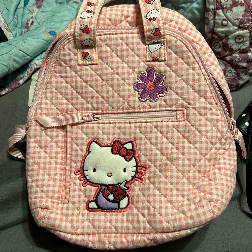 Vera Bradley Pink Quilted Hello Kitty Backpack